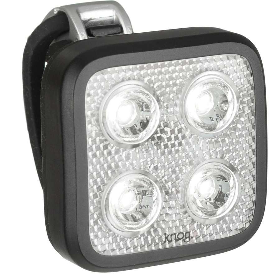 &quot; Knog Blinder MOB Four Eyes &quot;<br /><br />LIGHT OUTPUT : FRONT 80 lumens // REAR 44 lumens<br />DIMENSIONS : 42 x 42 x 62mm <br />WEIGHT : 35g<br />BIKE ATTACHMENT : 2x removable FRONT light straps for bars 22-27mm / 27-32mm and 3x removable REAR light straps for posts 22-32mm+ and AERO POST COMPATIBLE<br />LIGHT MODES : Steady high, steady low, strobe flash, fancy flash, eco flash.