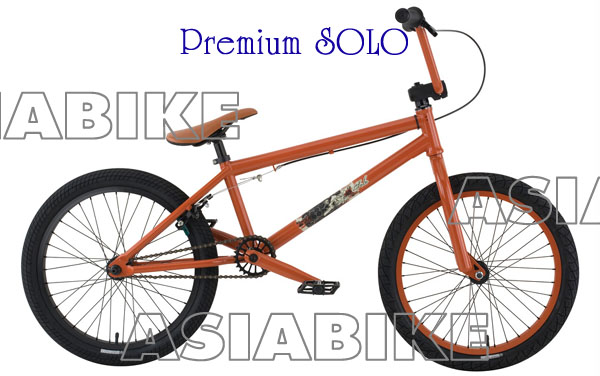 Model	:  SOLO <br />Frame	:  Gen2 frame w/ 20.5&quot; TT, double-butted DT, full chromoly, mid BB, integrated HT<br />Fork	:  1 1/8&quot; full chromoly threadless<br />Grip	:  Premium Counterfeit<br />Handlebar	:  Premium full chromoly 8&quot; rise<br />Crankset	:  175mm 8-spline, full chromoly w/ sealed mid BB<br />Gearing	:  25/9 w/ loose ball cassette 1-piece 9T driver<br />Tires	:  Premium street tires 120 p.s.i., 2.25&quot; front/2.0&quot; rear<br />Hubset	:  36-hole 3/8&quot; front/14mm rear axle. alloy loose ball w/ cassette rear<br />Rims	:  Alienation 36-hole SW front/DW rear<br />Seat/post	:  Premium Slim saddle w/ micro-adjust post<br />Pedals	:  alloy DX loose ball w/ chromoly spindle<br />Rotor	:  Straight cable<br />Pegs	:  N/A