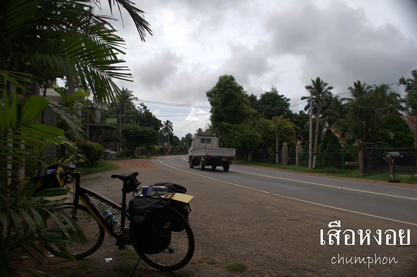 ถ่ายรูปรถหน่อย สังเกตุรถไม่ค่อยเยอะแล้ว ถนนก็ดีน่าปั่น