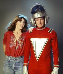 Pam Dawber (Mindy McConnell) and Robin Williams (Mork) stars of the TV show Mork &amp; Mindy