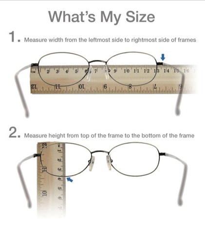วิธีการวัดขนาดของแว่น