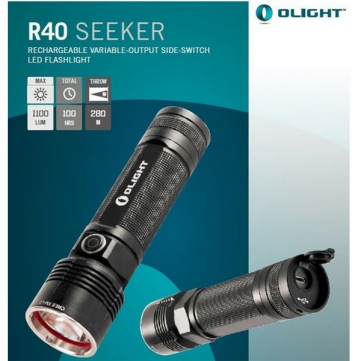 ++ ขายไฟฉาย Olight R40 ความสว่าง 1100 ลูเมนส์ ฟรีแบตเตอรี่ 4000mAh ...