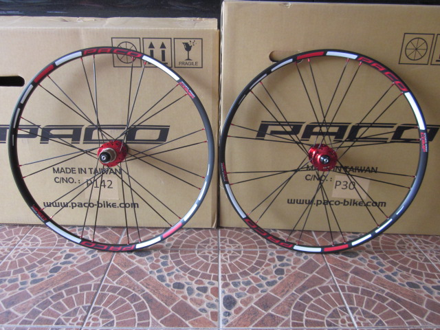 PACO ล้อ 27.5  ALU 24/24 MM. น้ำหนัก 1.84KG (0.86-0.97)<br />ดุมลูกปืนญี่ปุ่น ลื่นมากกว่า Bitex และ ได้ซี่ลวดแบนแอโร่ <br />ซี่ลวด AERO สวยงาม ตัดลม แข็งแรง ในราคาเดียวกับ Bitex <br />ลูกโม่รองรับ 10 speed shimano ลื่นสุดๆ พร้อมแกนปลดเร็วให้<br />ราคา 8,500 เหลือเพียง 7,900 บาท / ems +150