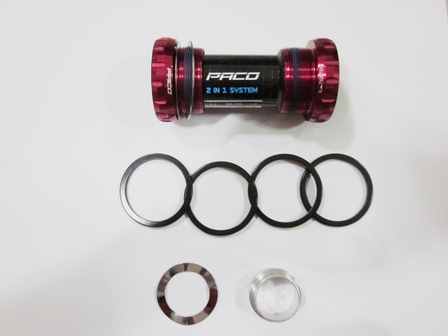 รุ่น BK-7003X(BSA 68/73)BLACK (2in1)<br />วัสดุ:OUT SIDE ALLOY AND CENTER PLASTIC<br />SEALED BEARING ลื่นสุดๆ กันน้ำ<br />ใช้ได้กับ SHIMANO กับ SRAM